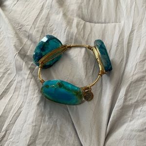 Bourbon and Bowtie Turquoise Stone Bracelet